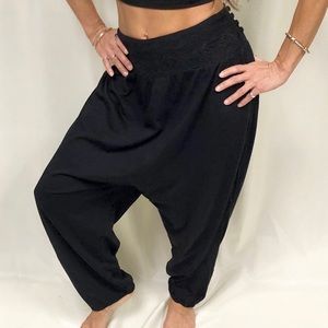 ⭐️Black Slouchy Harem / Drop Crotch Lounge Pants
